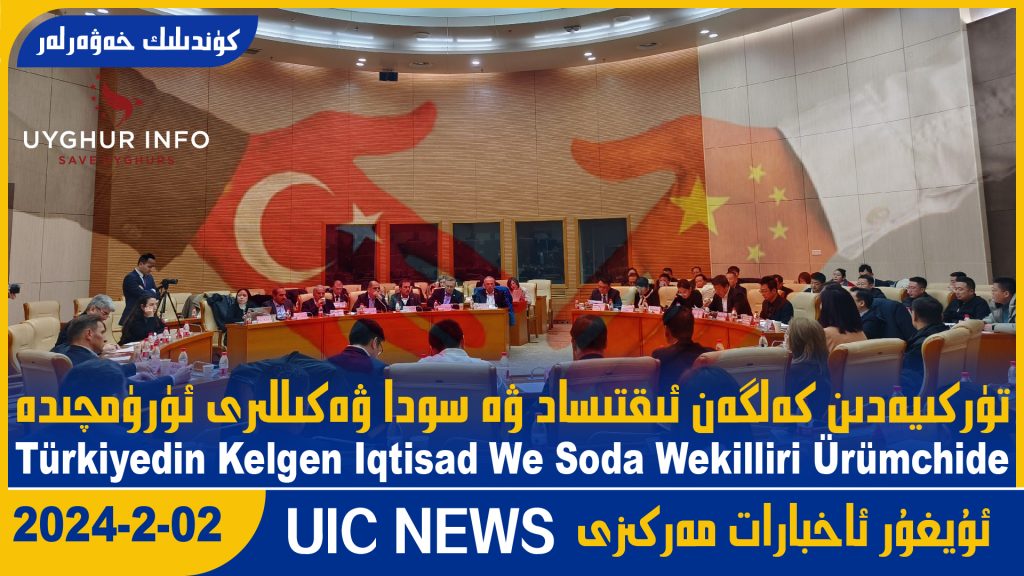 تۈركىيەدىن كەلگەن ئىقتىساد ۋە سودا ۋەكىللىرى ئۈرۈمچىدە